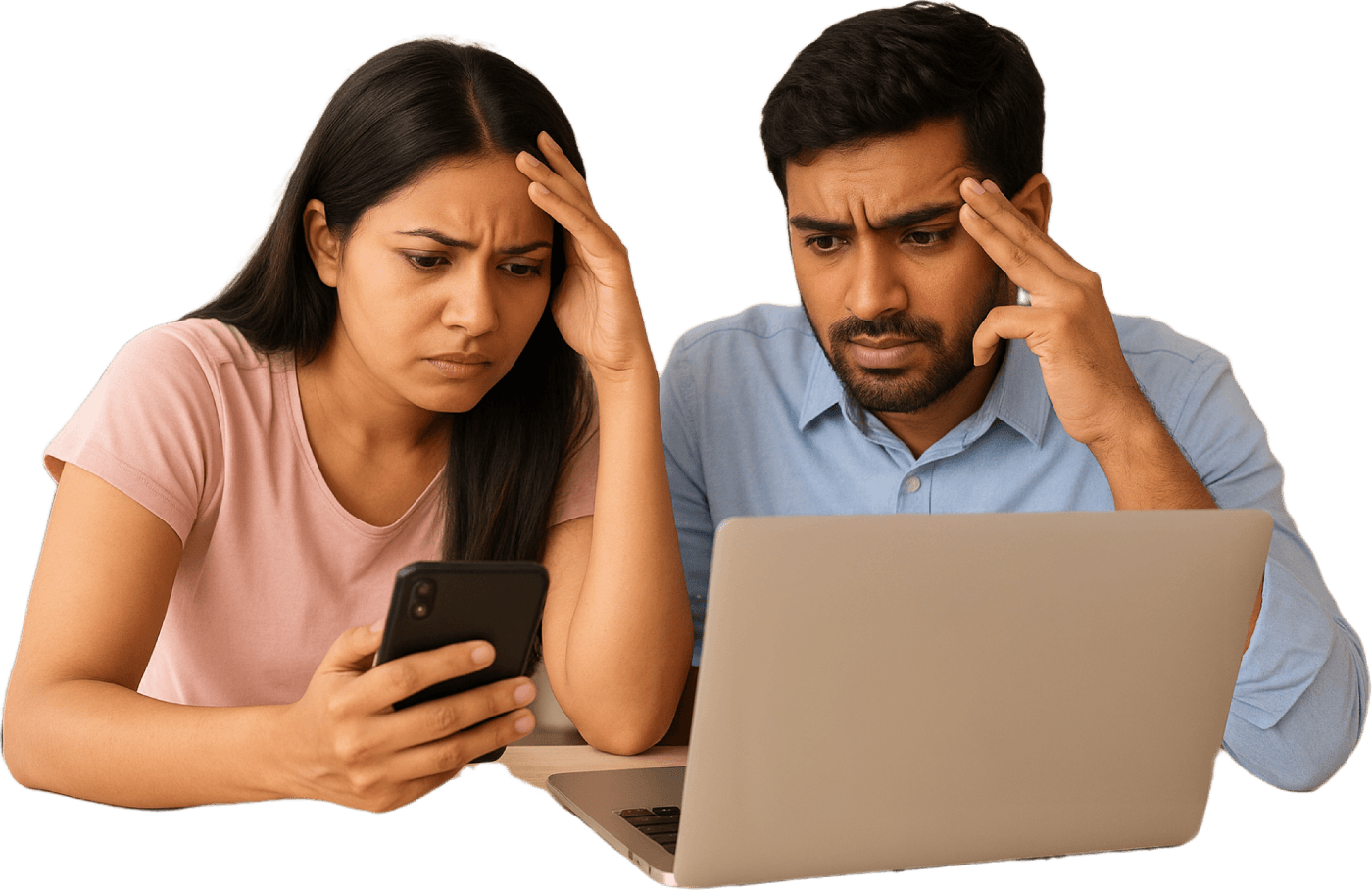 Stressed parents searching for a daycare